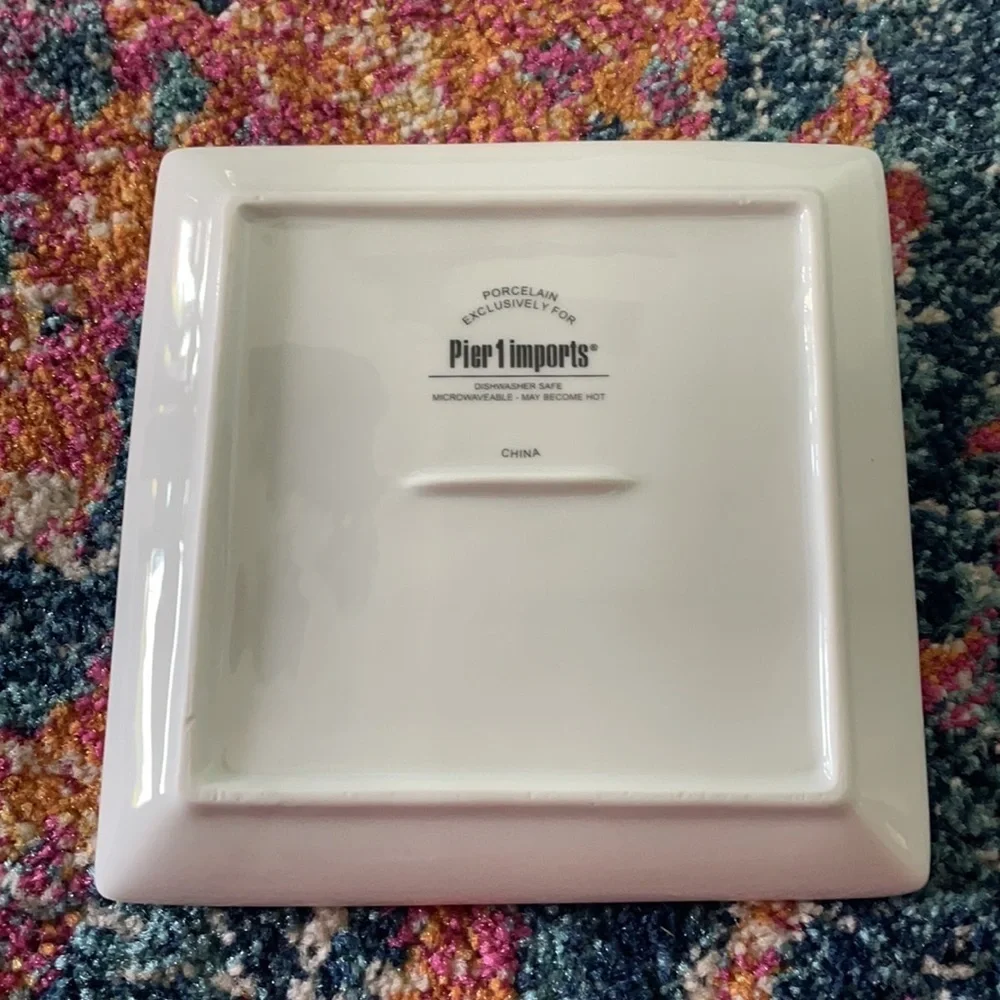 Pier 1 Blue Japan Square Plate